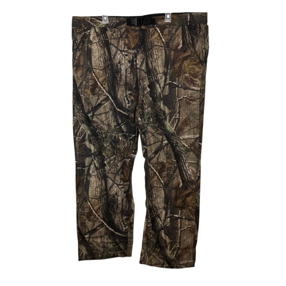 Walls Pants Mens XL Brown Camo Realtree Baggy Belted Hunting Outdoor 42x32 NWOT